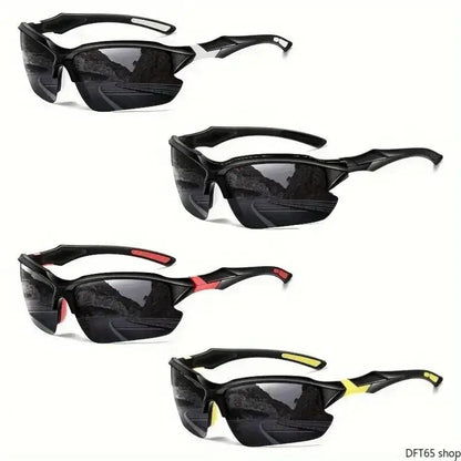 4-Pack Polarized Sports Sunglasses for Baseball, Running, Fishing, Golf and Driving, Windproof Uv-Blocking Eyewear for Men Women